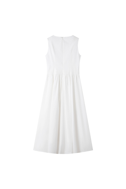 Solid Loose Cotton Dress