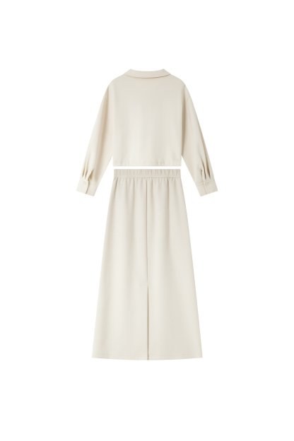 Comfortable Beige Sports Suit