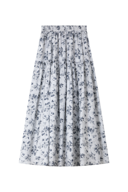 Fresh Tencel Printed Skirt