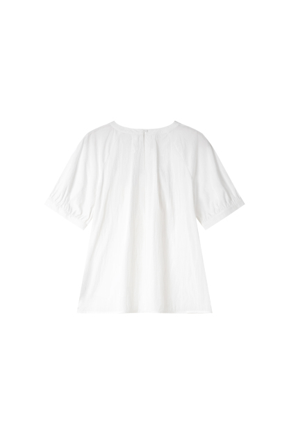 Pleated Collar Shirt