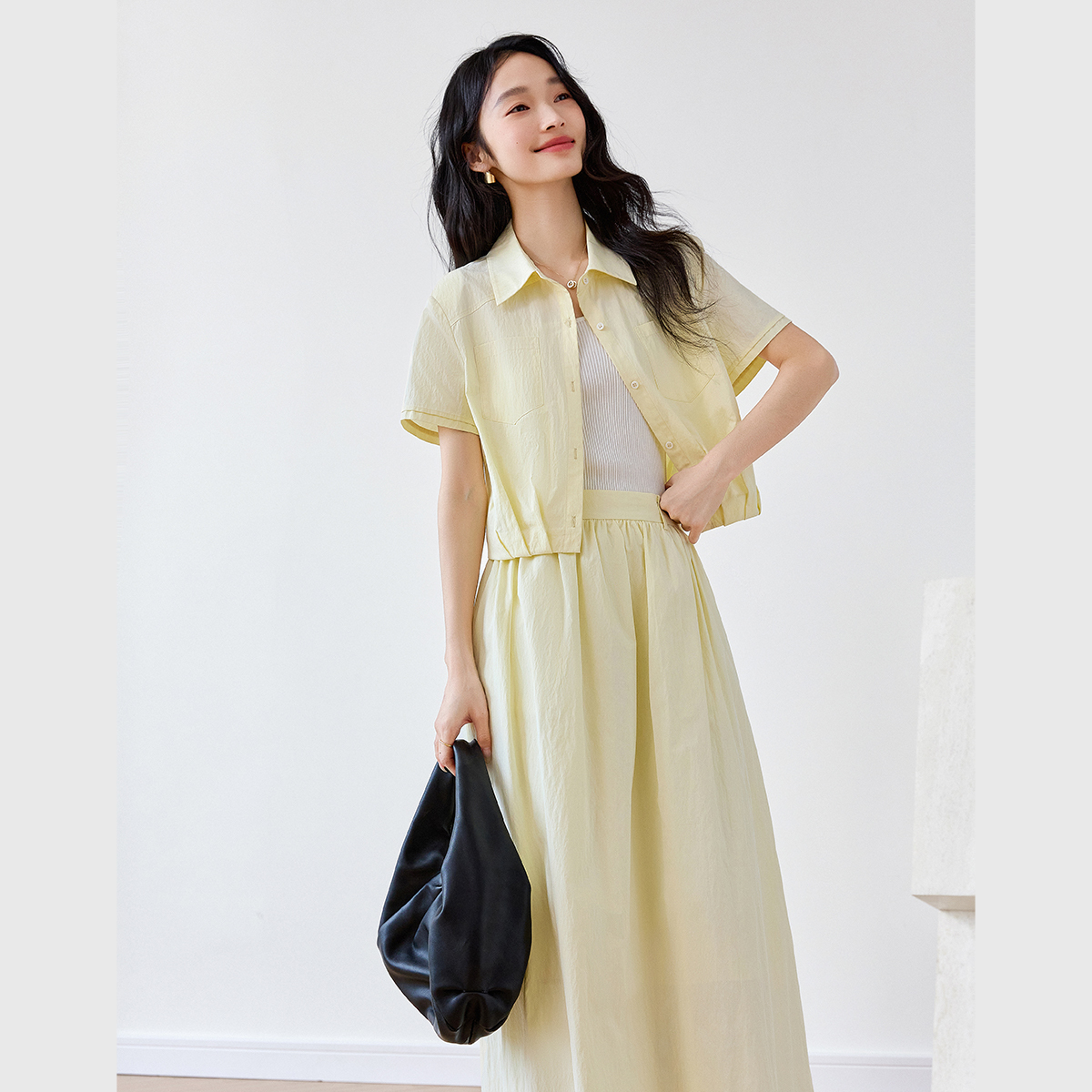 Pure Color Elegant Lady Suit