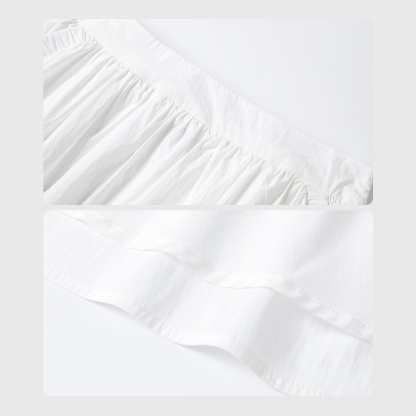 Soft And Loose Woven Umbrella Skirt