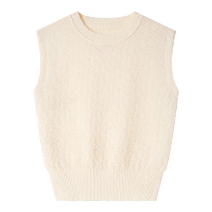 Textured Sleeveless Sweater