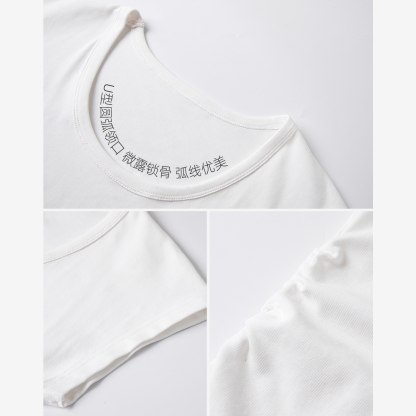 Asymmetric Knitted T-Shirt