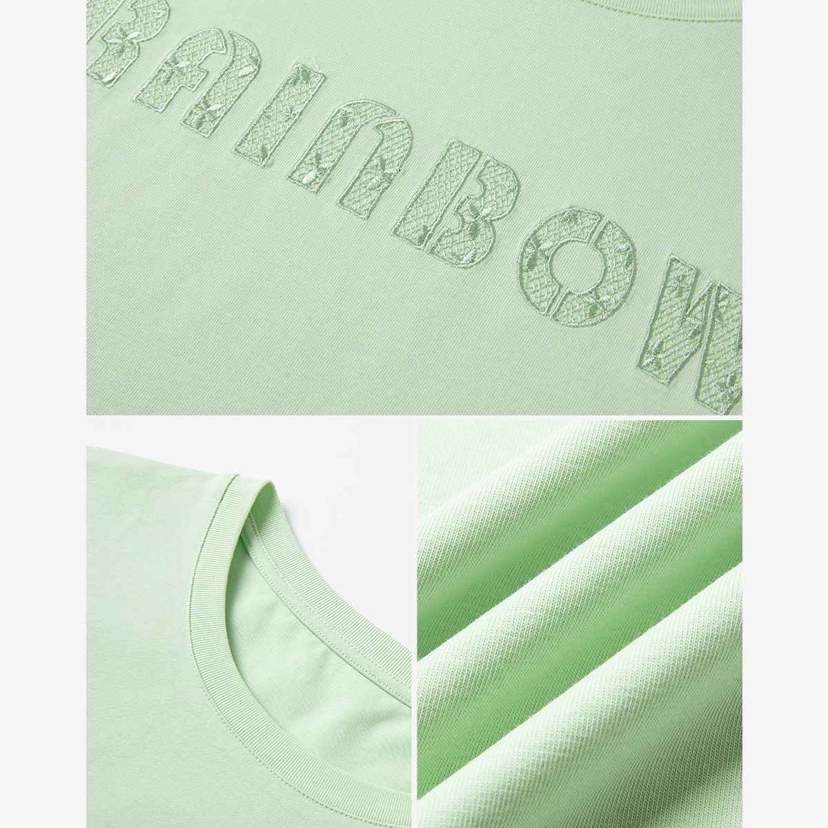 Lace Embroidery Casual T-Shirt