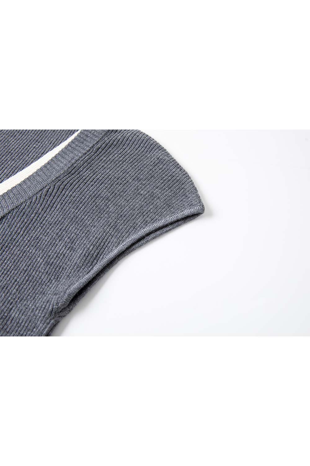 Minimalist Contrast Color Slim Sweater-VIMLYSTORE