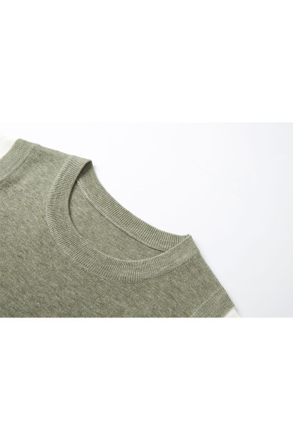 Round Neck Sleeveless Loose Knit Sweater