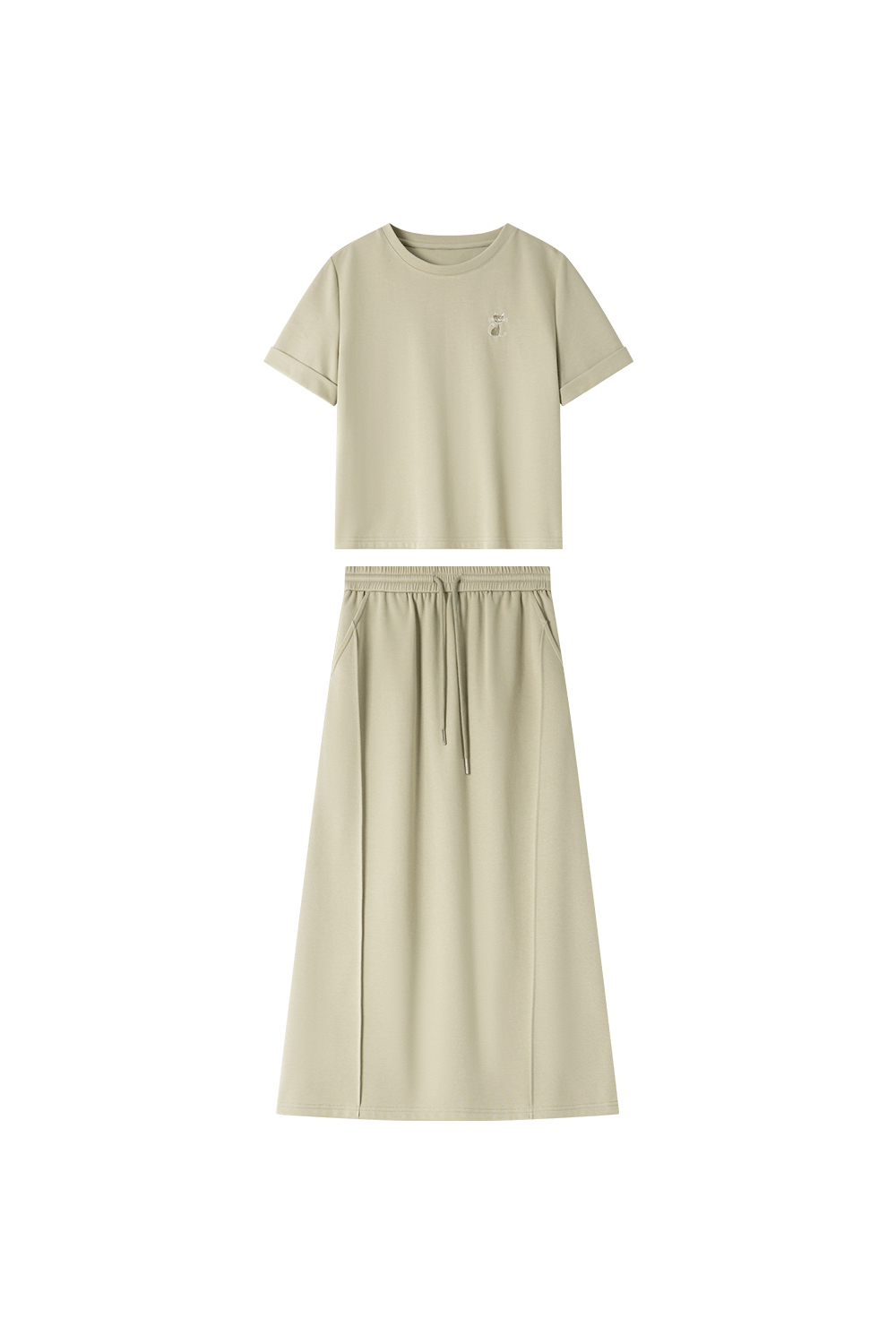 Cotton Blended Casual Embroidery Suit