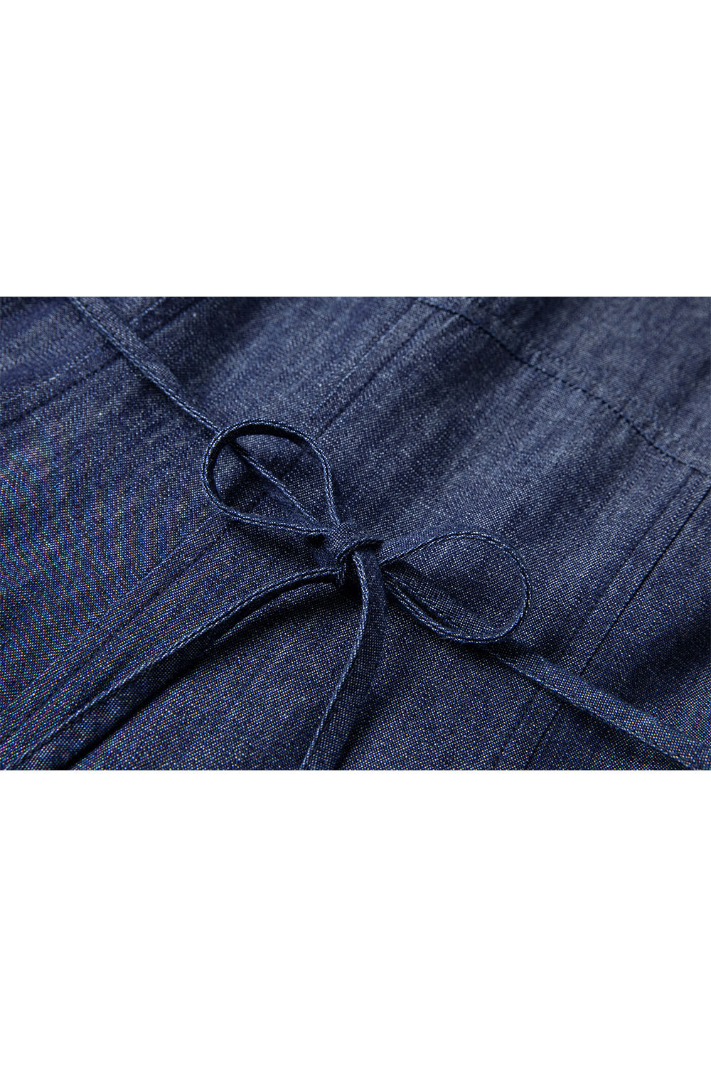 Cotton And Linen Blend Denim Dress