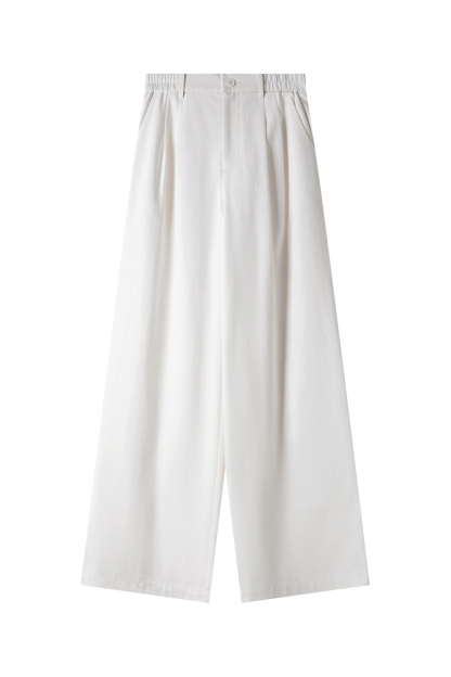 Tencel Cotton Fashion Wide-Leg Pants