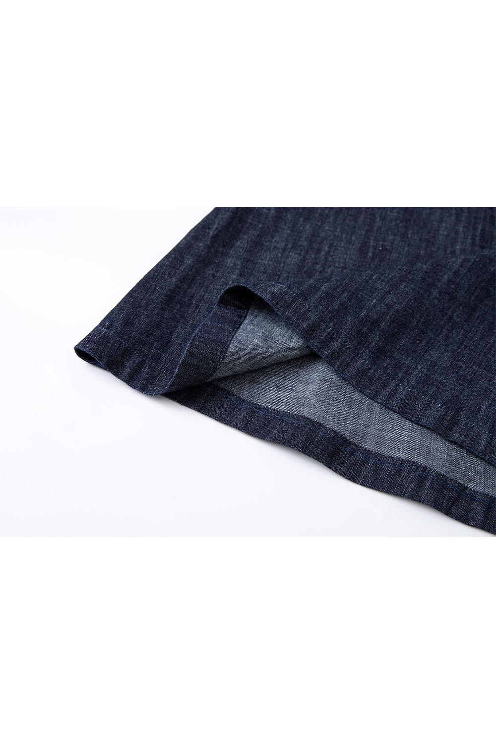 100% Cotton U-Neck Denim Dress