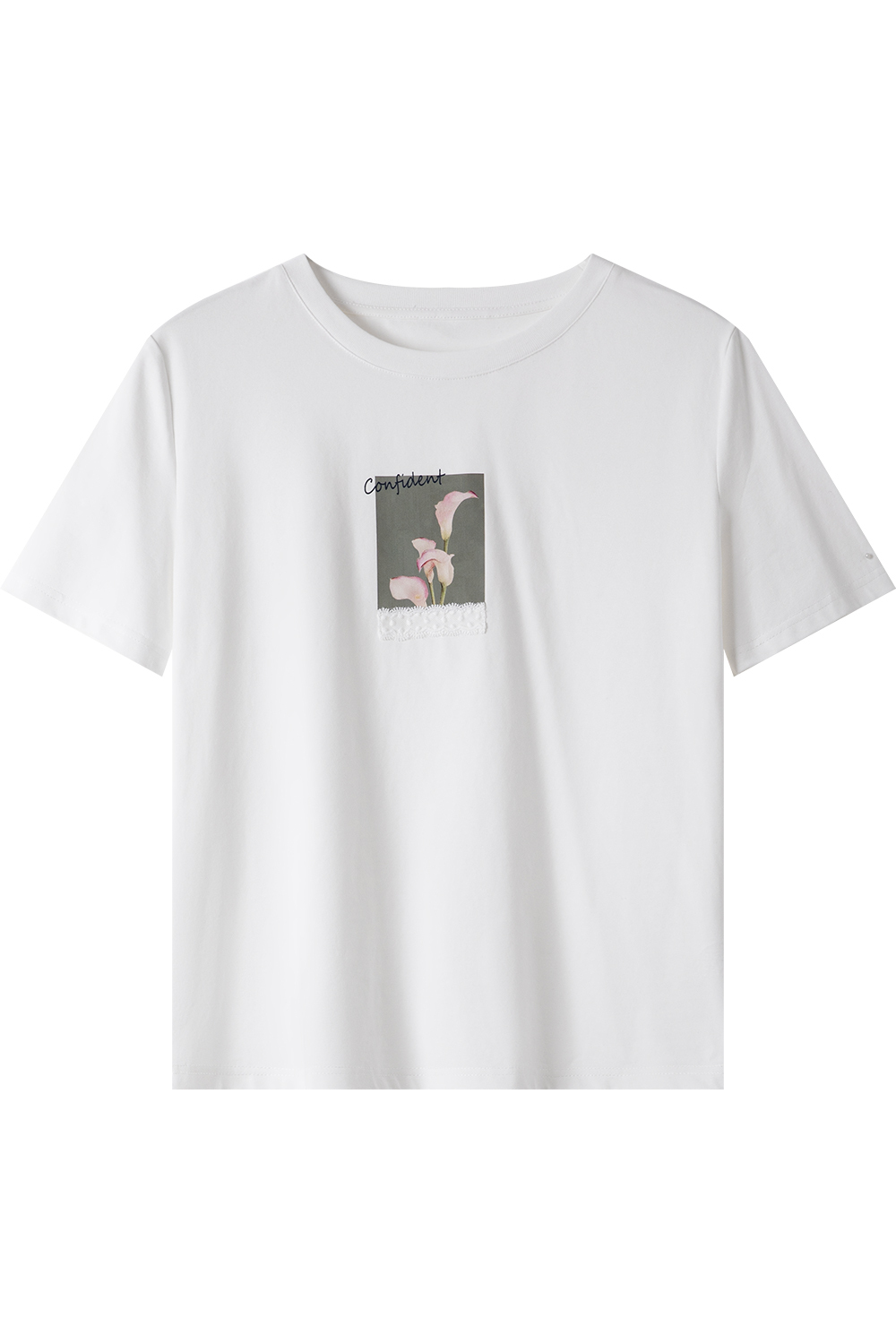 Exquisite Printed Round Neck T-Shirt