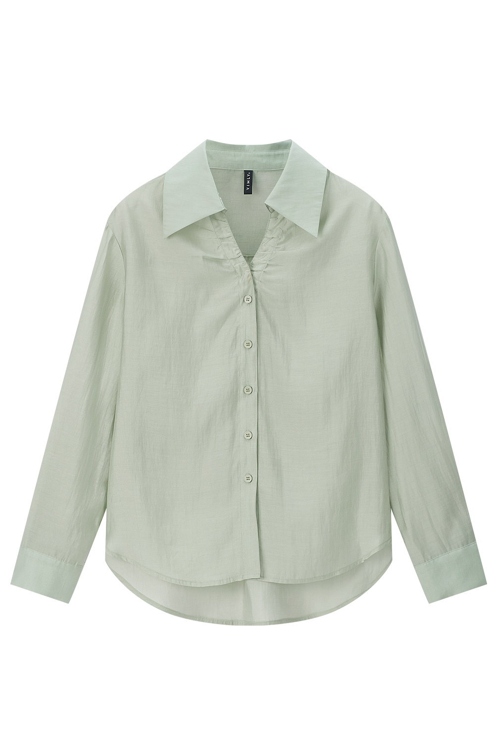 Lapel V-neck combination shirt