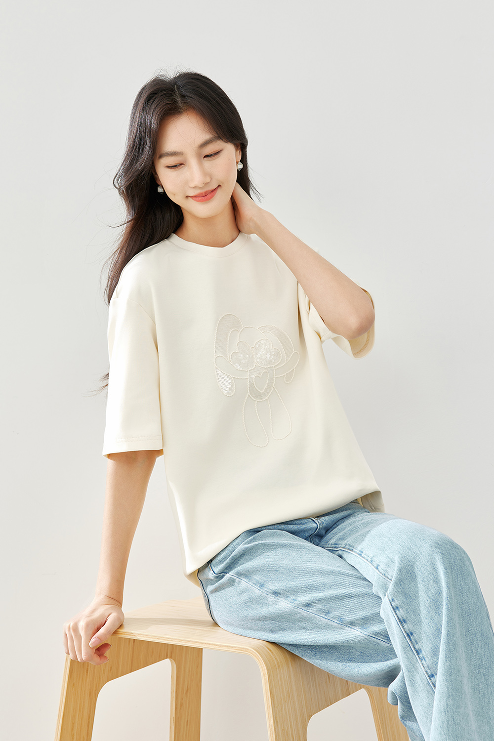 Casual Solid Color T-Shirt-VIMLYSTORE