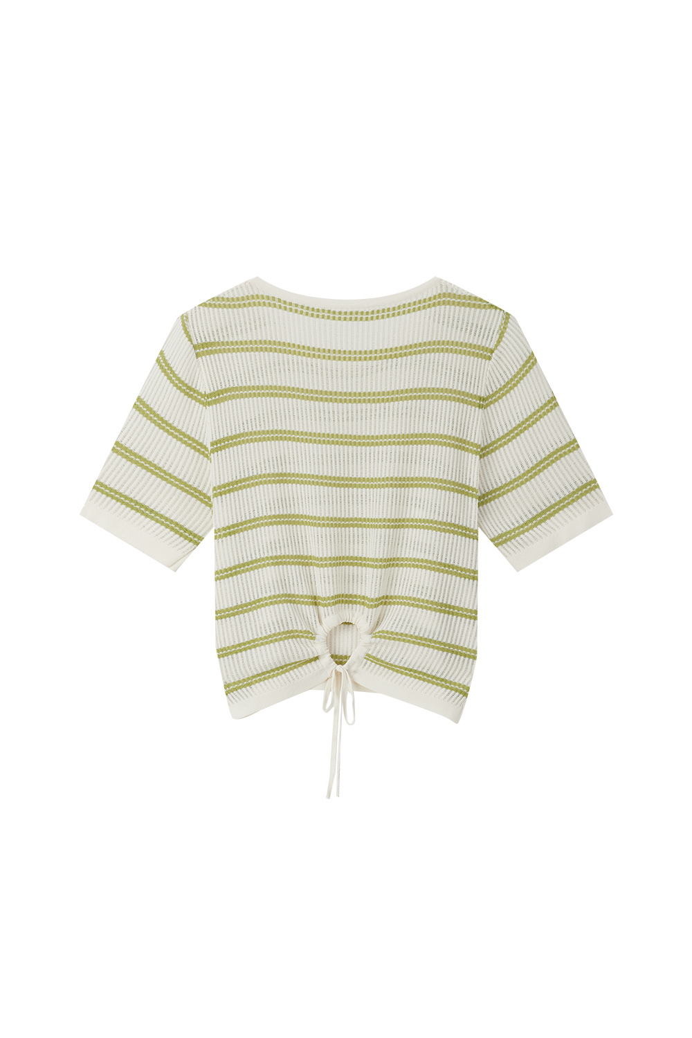 Drawstring Knitted Sweater