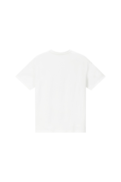 White Print Pure Cotton T-Shirt