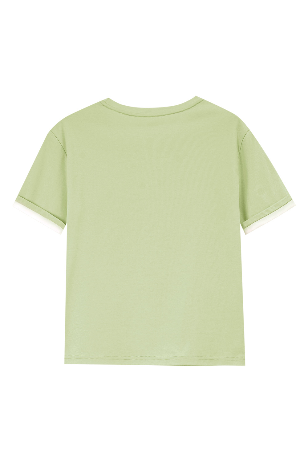 Light Luxury Mercerized Contrast Color T-Shirt
