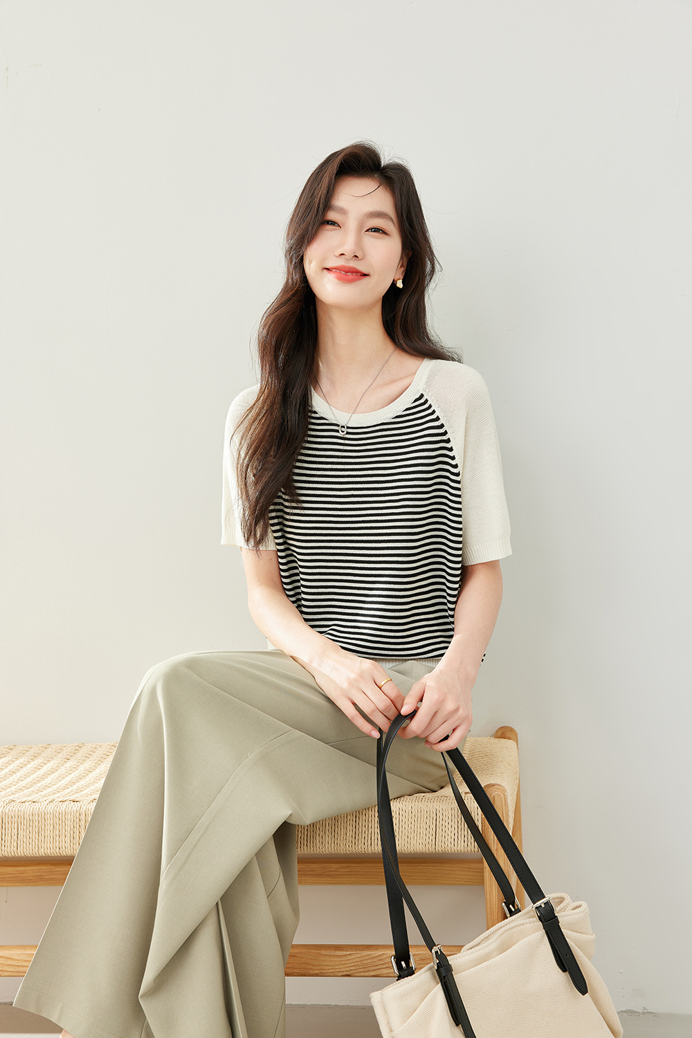 Striped Contrast Sweater