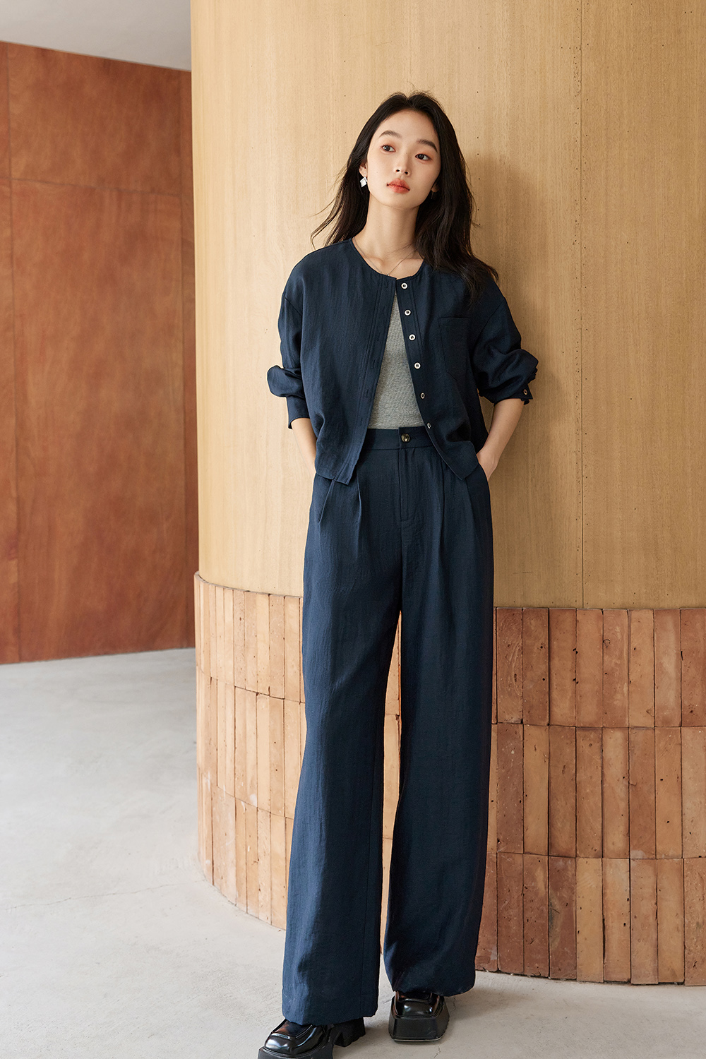 Casual Loose Linen Two-Piece Suit