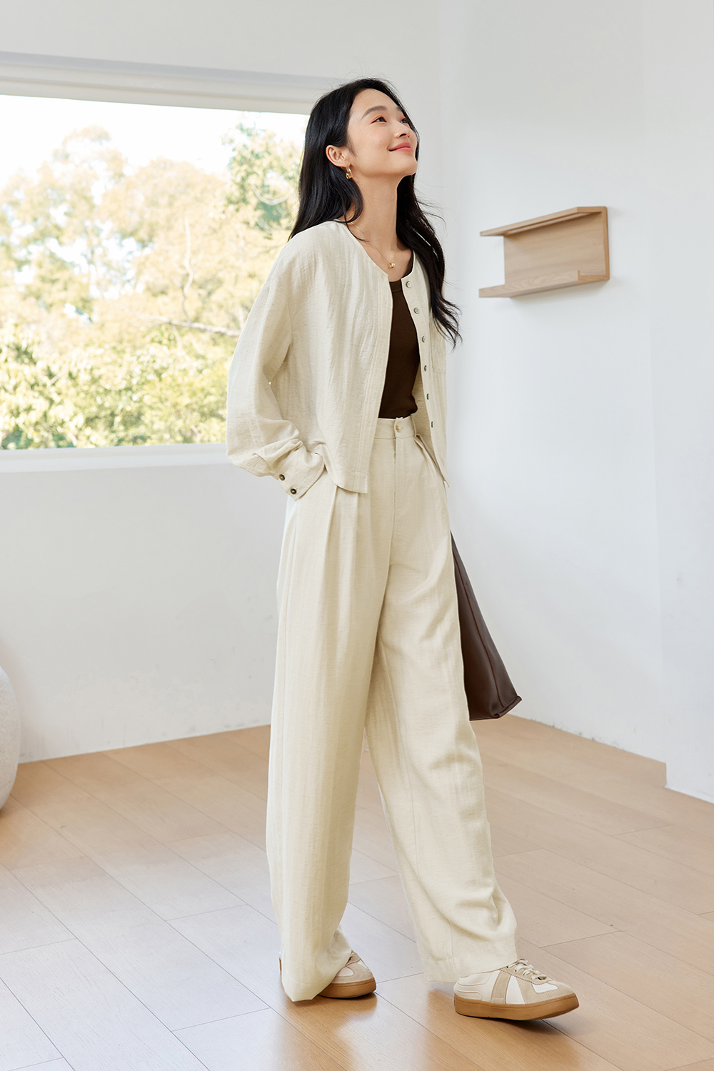 Casual Loose Linen Two-Piece Suit