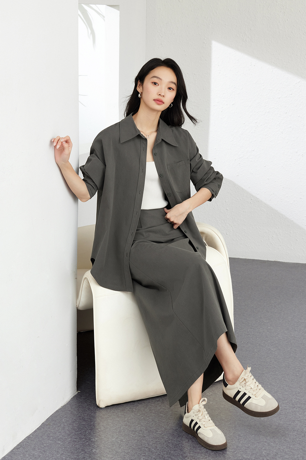 Fashionable Temperament Solid Color Suit-VIMLYSTORE