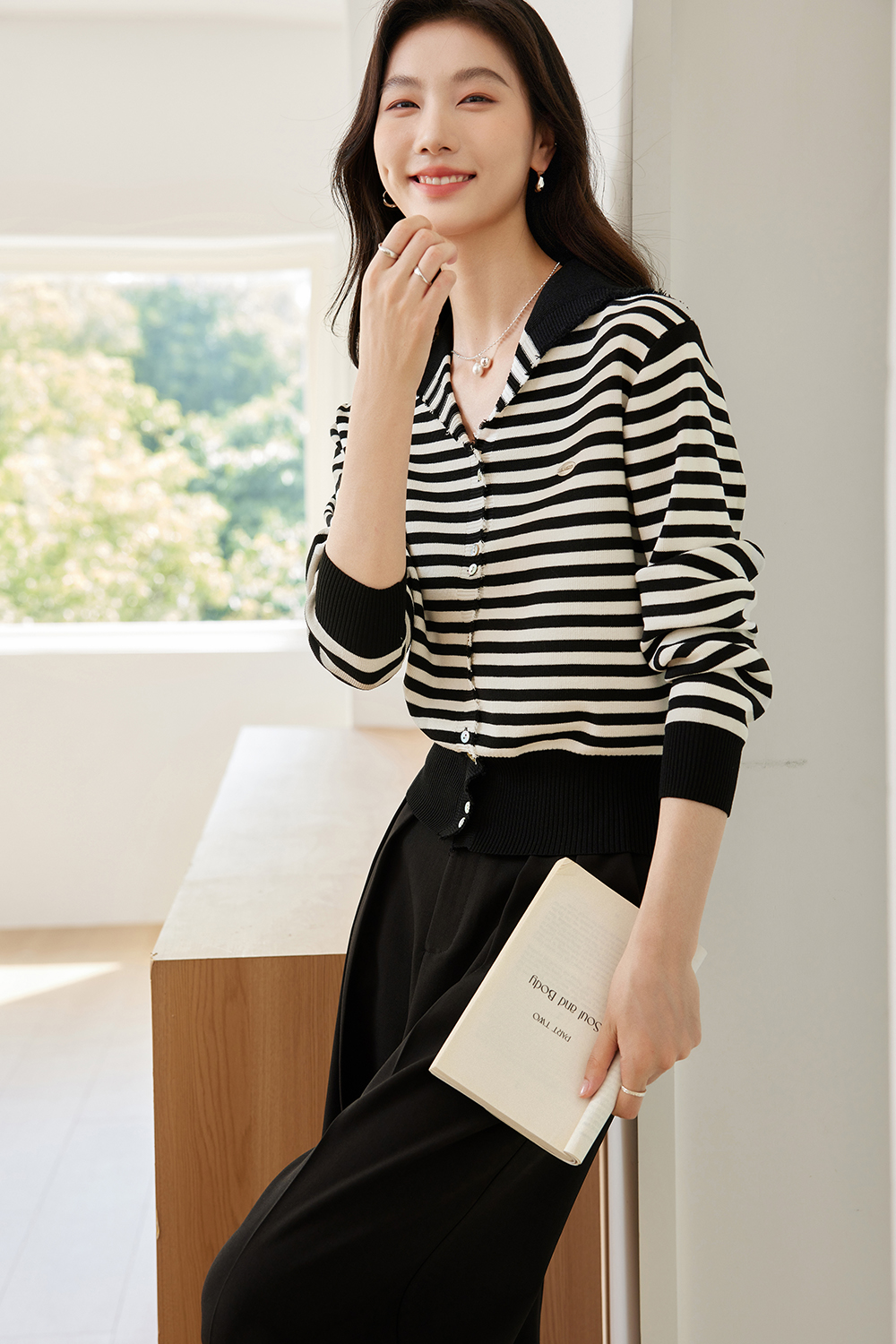 Simple And Versatile Knitted Cardigan-VIMLYSTORE