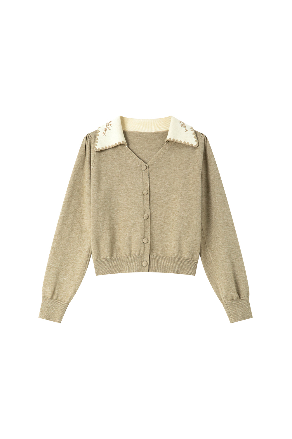 Retro Embroidered Knitted Cardigan