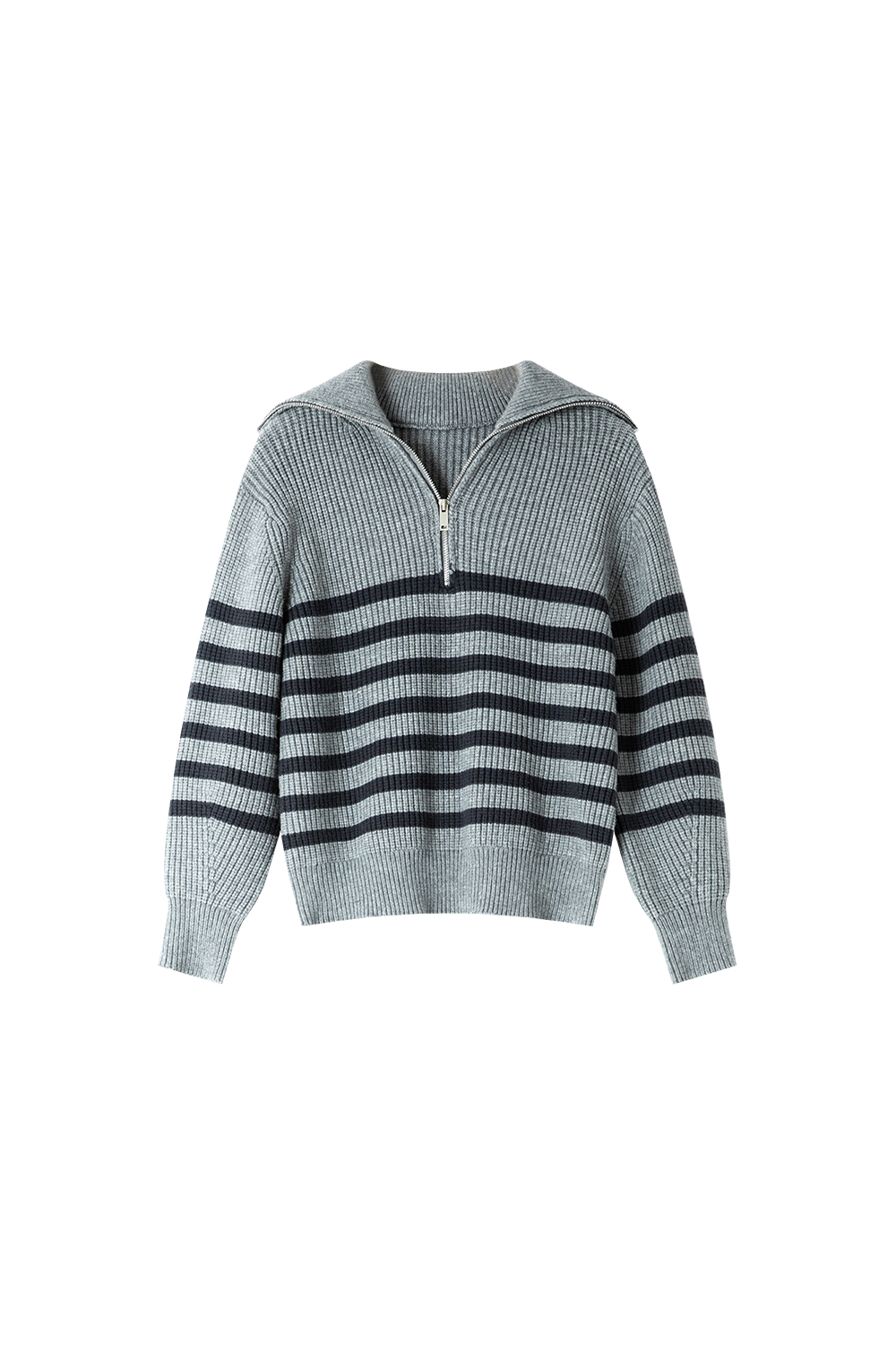 Lazy Style Striped Knitted Sweater