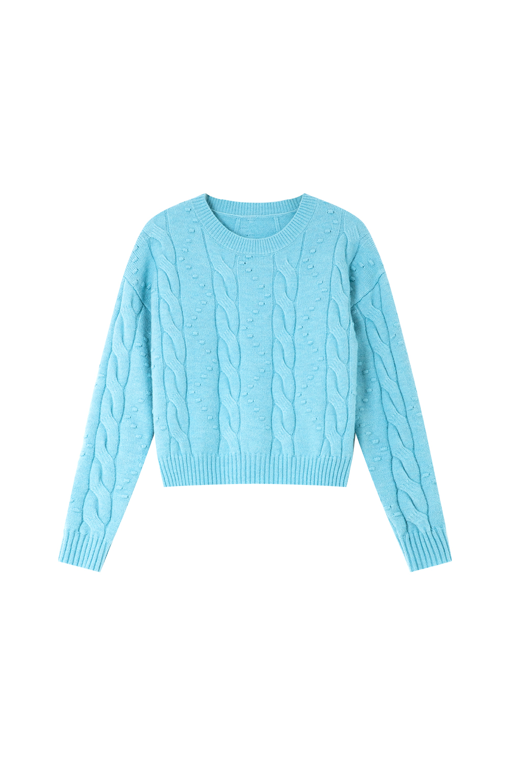 Soft And Waxy Twisted-Stitch Knitted Sweater