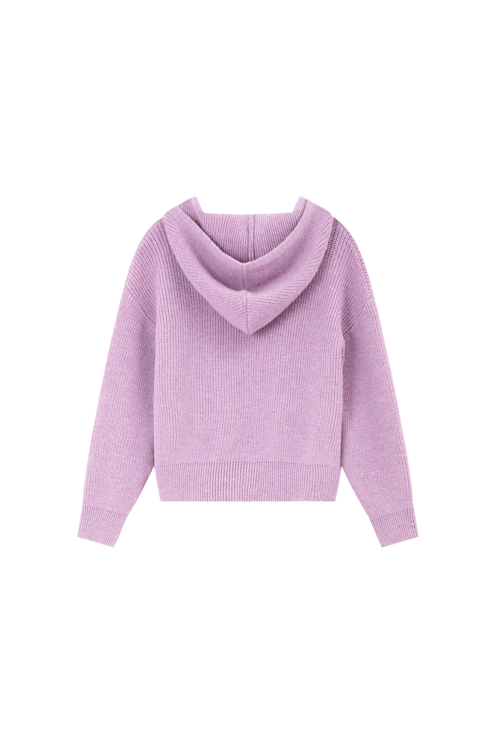 Lazy style hooded knitted jacket-VIMLYSTORE