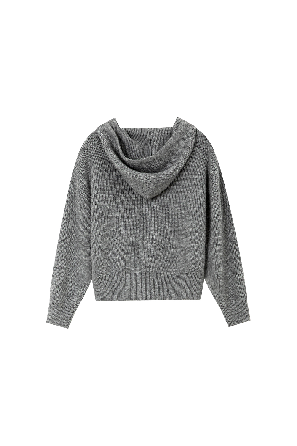 Lazy style hooded knitted jacket-VIMLYSTORE