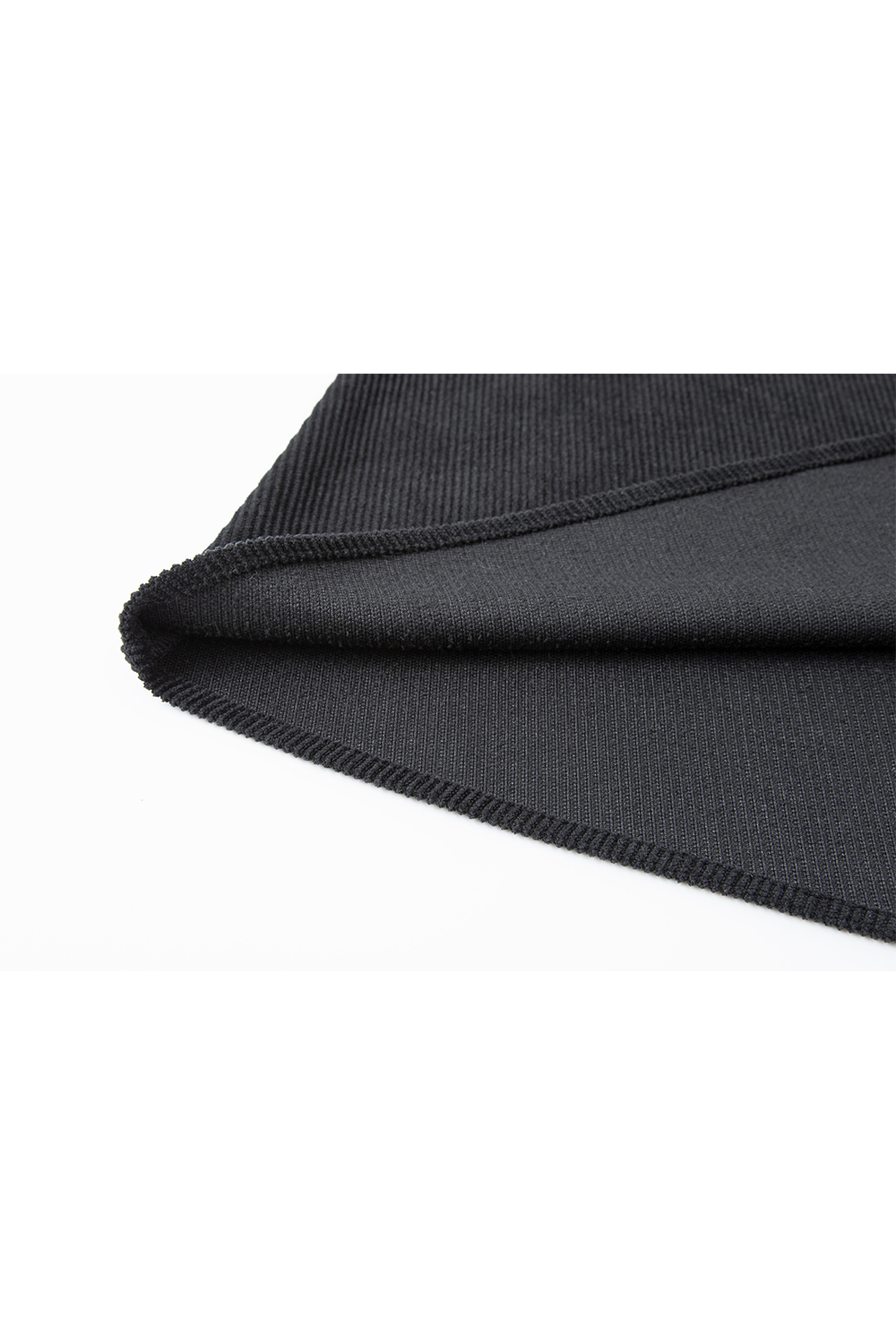 Black double-fabric spliced dress-VIMLYSTORE