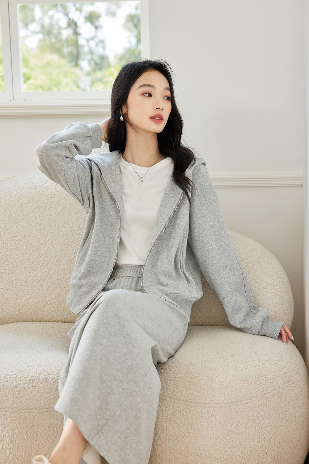 Pure cotton fashionable temperament suit