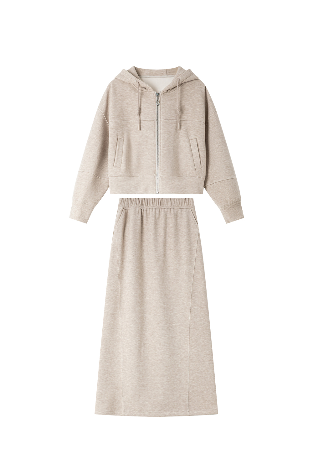 Fashionable loose hooded suit