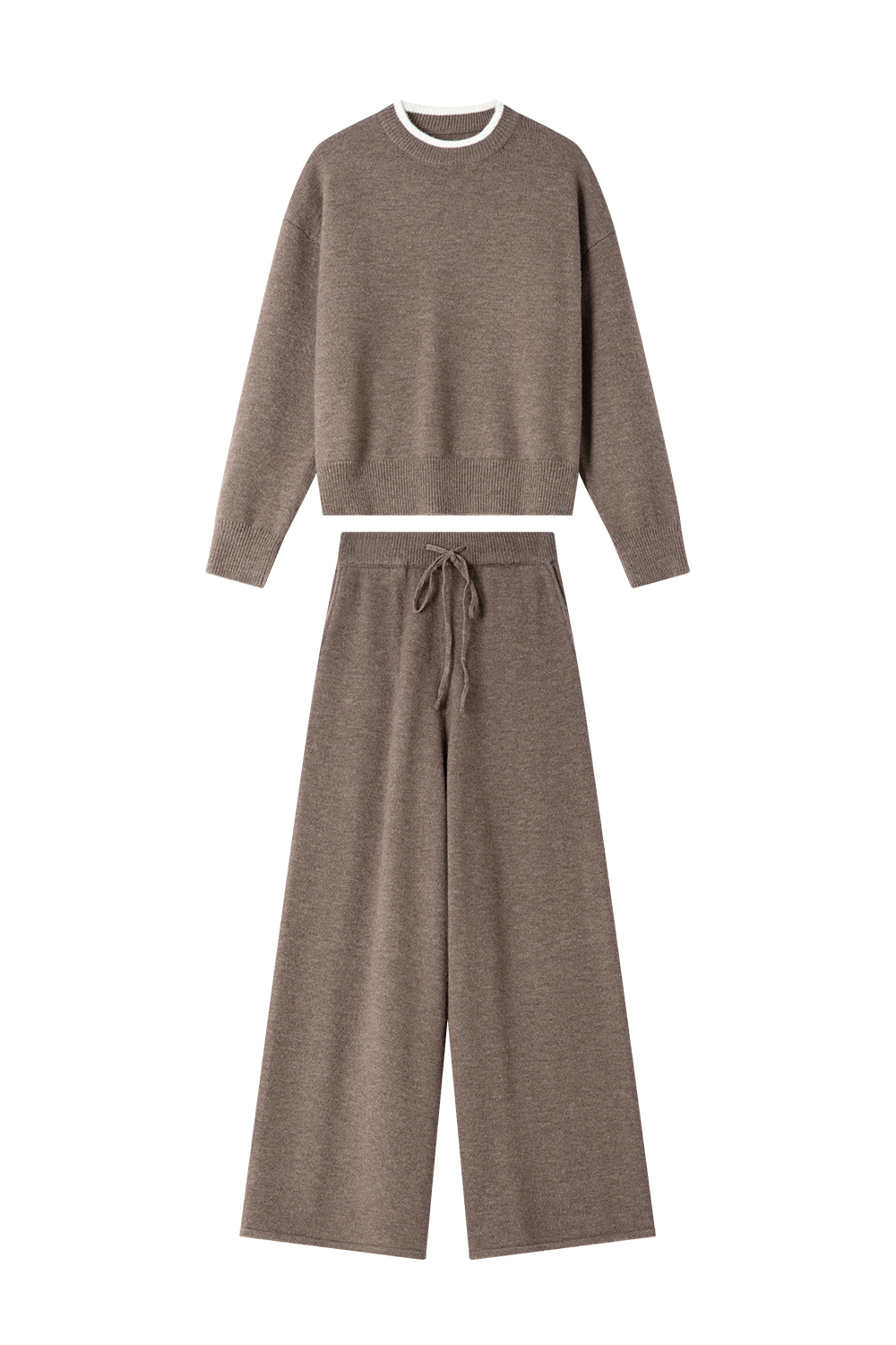 Textured Wool Blend Suit