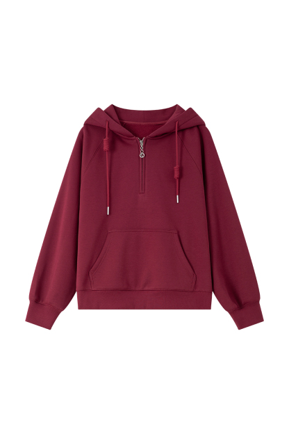 Half-Zip Hooded Sweatshirt