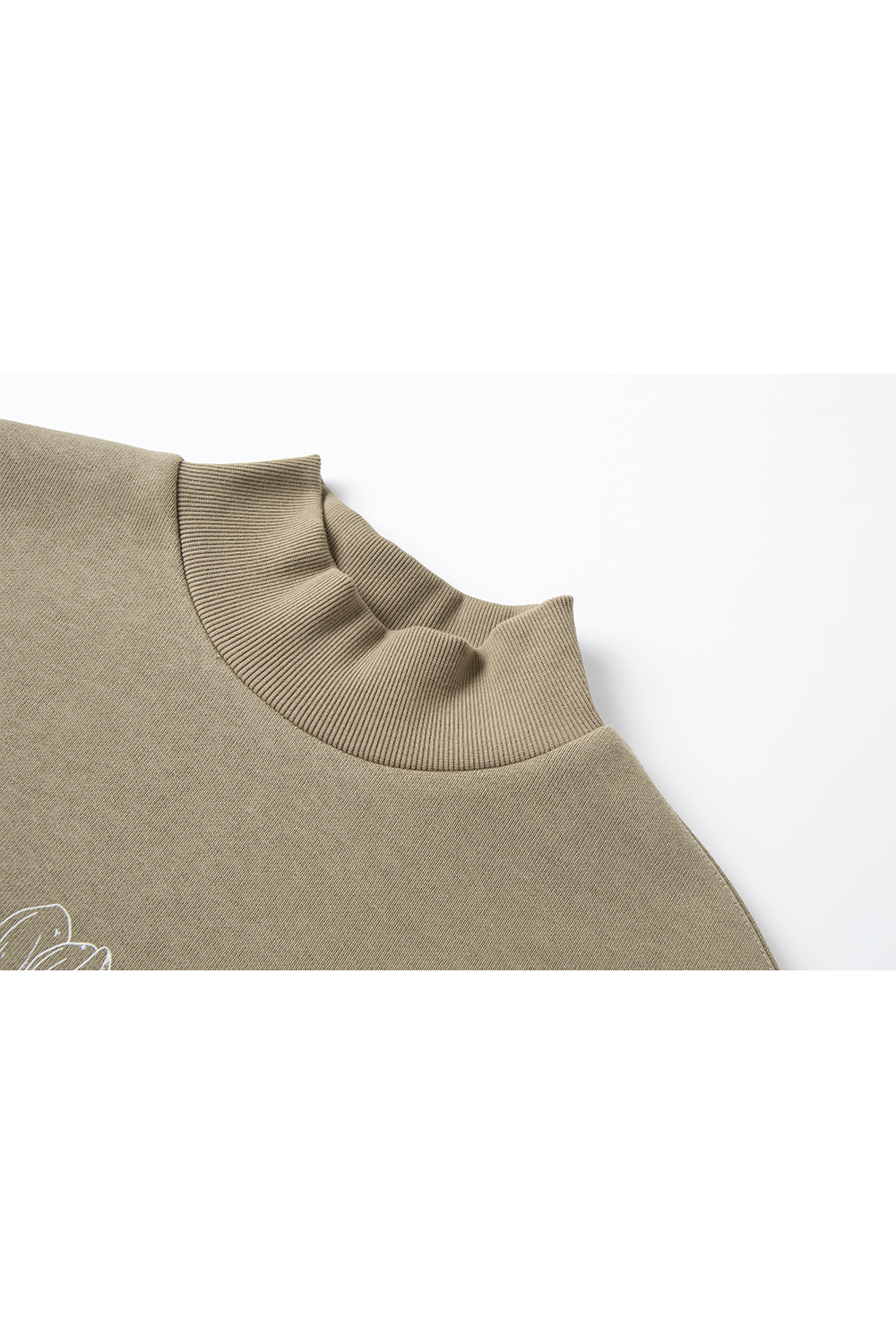 Semi-High Neck Printed Sweatshirt Set-VIMLYSTORE