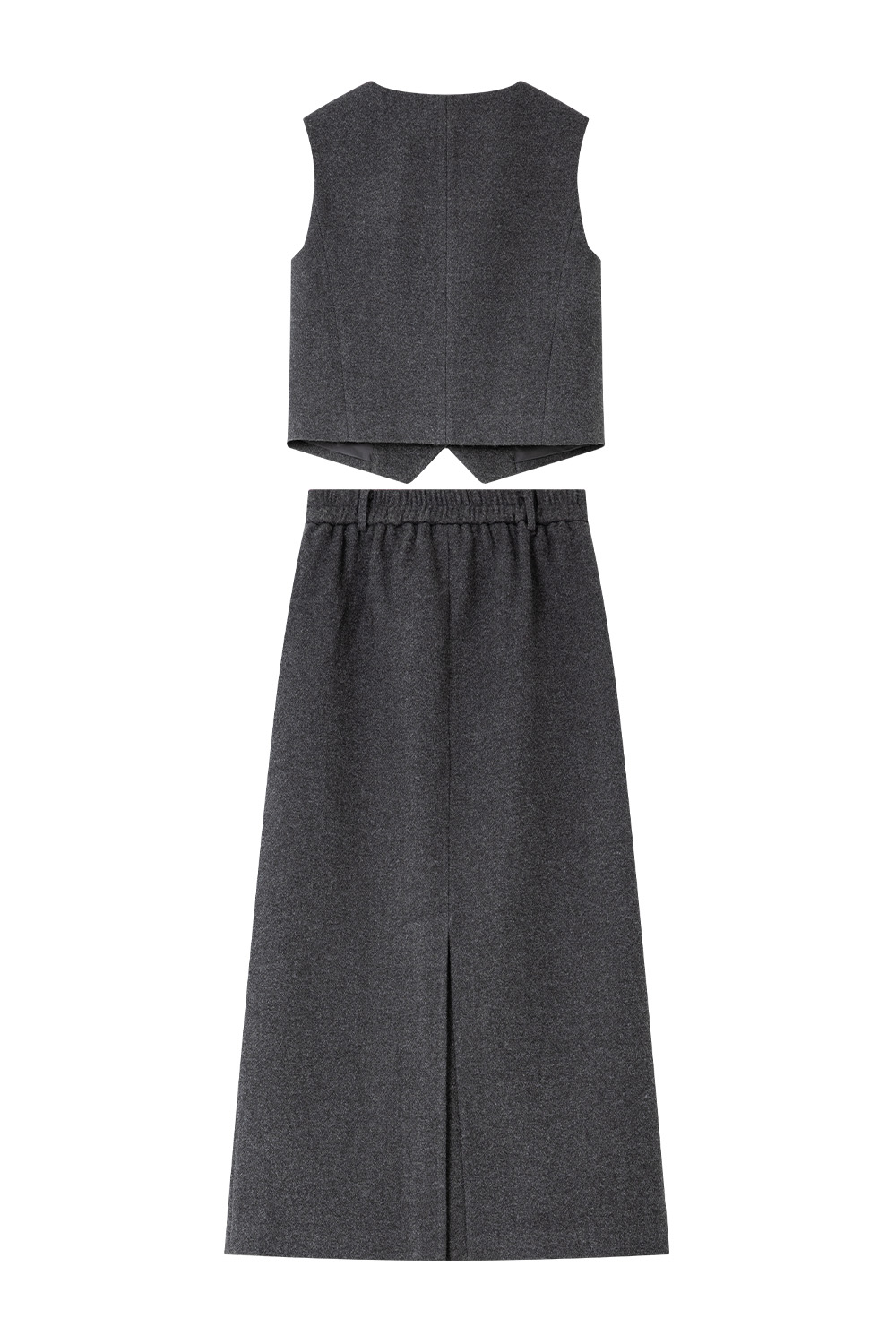 Old-Money-Style Vest And Skirt Set-VIMLYSTORE