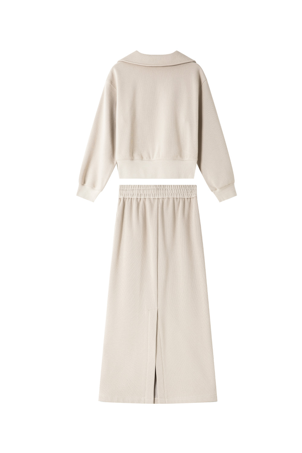 Halfzippered Sweatshirt Set-VIMLYSTORE