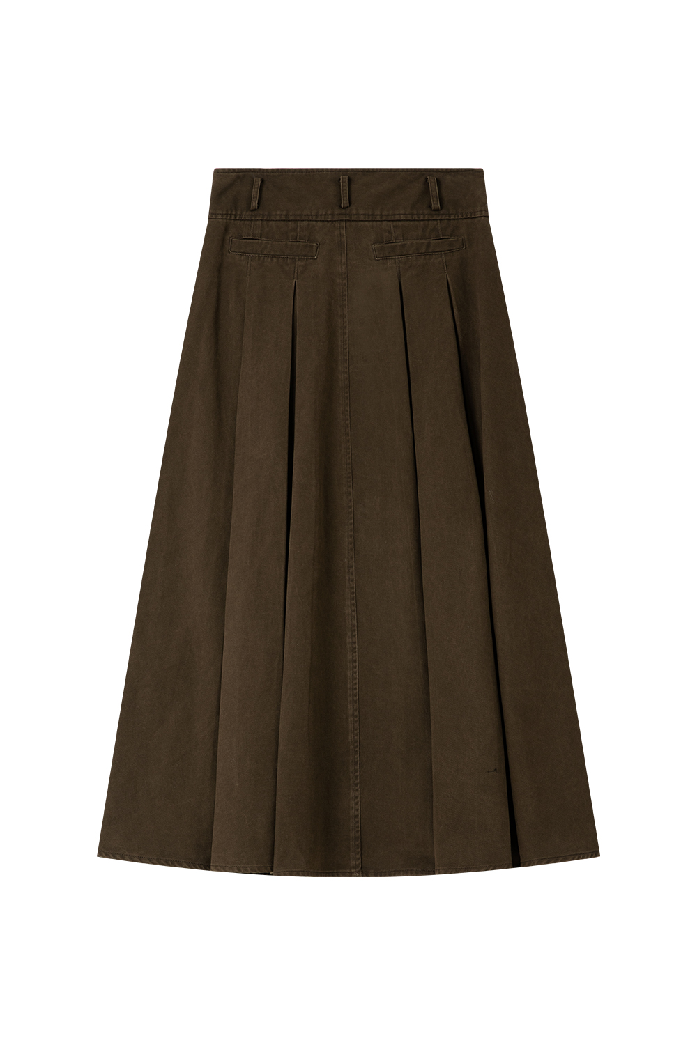 Cotton Metal Button Skirt-VIMLYSTORE