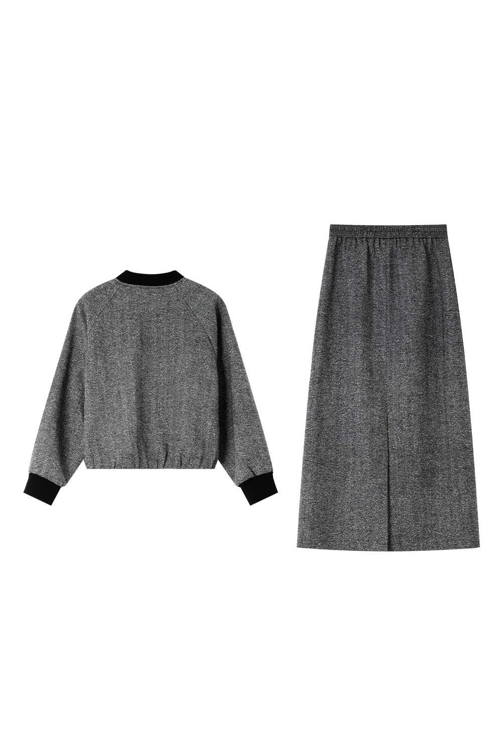 Herringbone Wool Suit-VIMLYSTORE