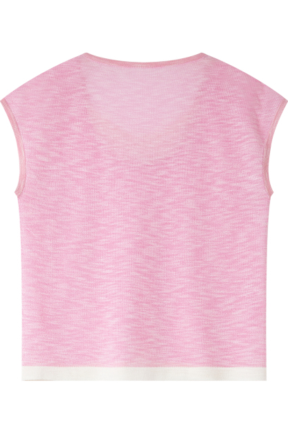 Fake Two-Piece Straight Knit Sweater