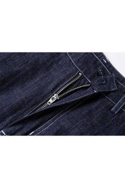 Minimalist Straight Denim Suit