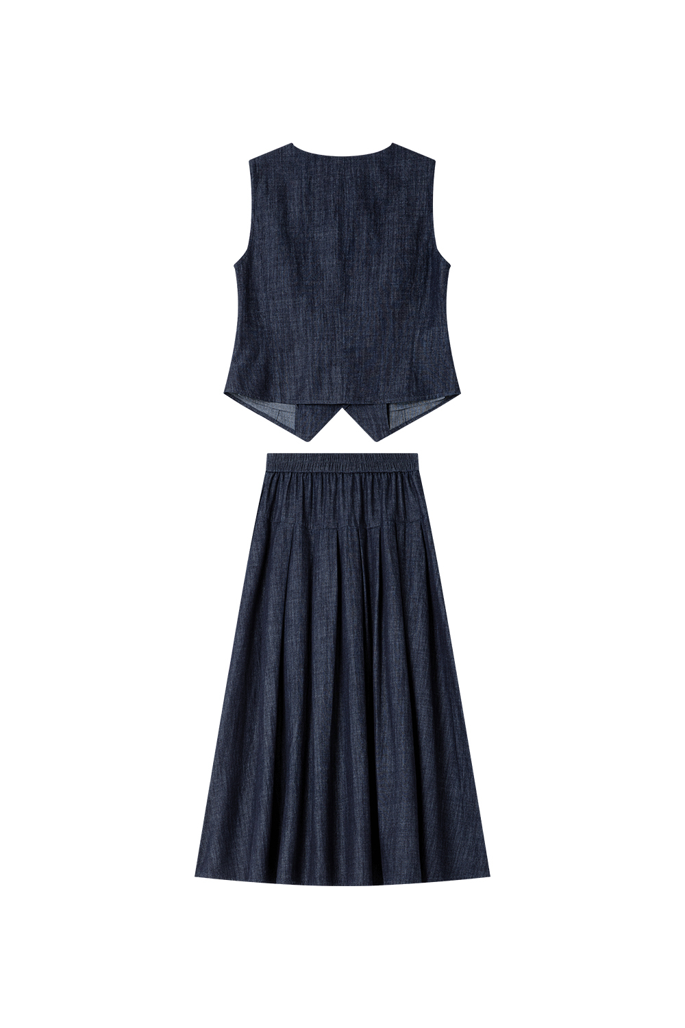 100% Cotton Vest Denim Suit