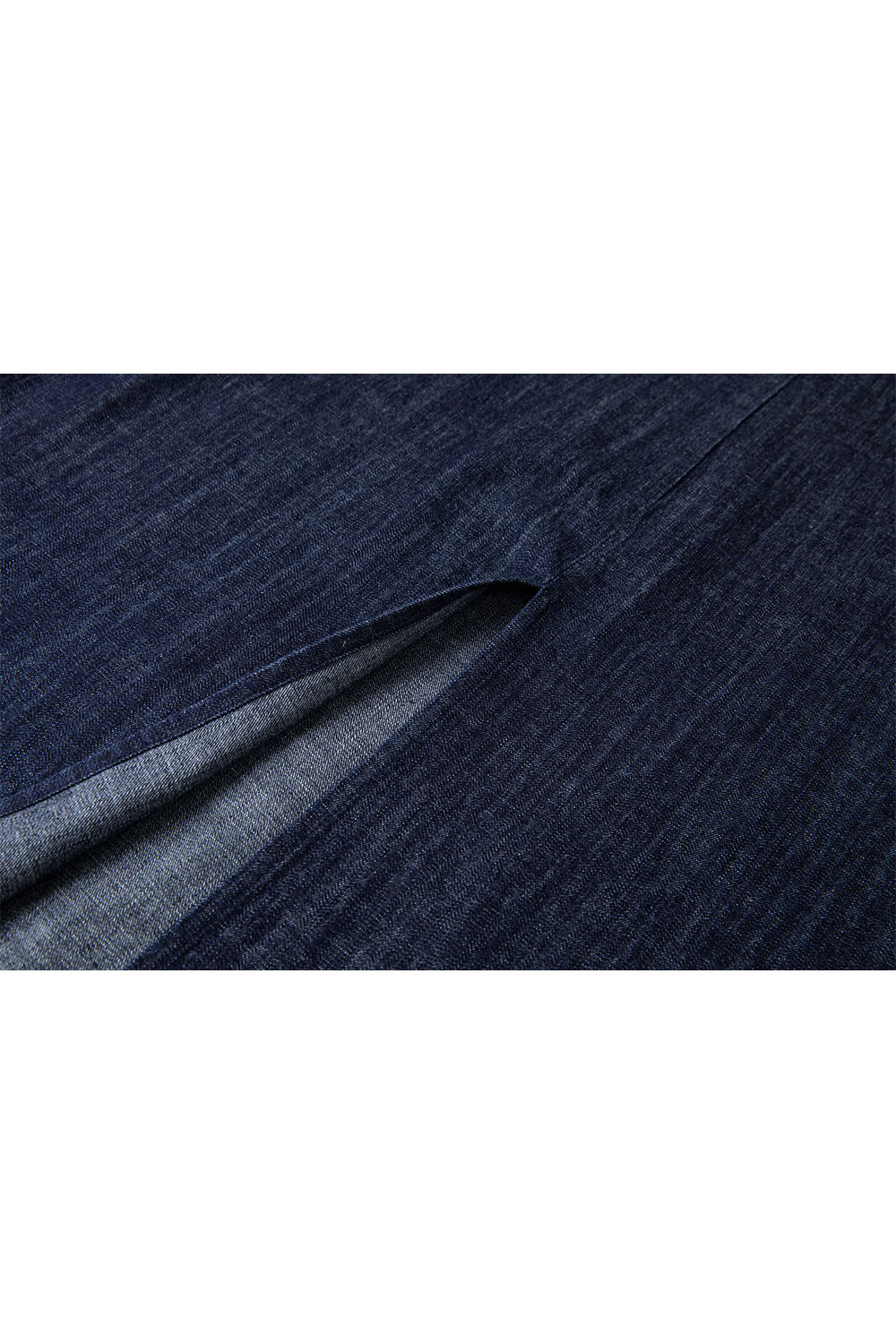 100% Cotton U-Neck Denim Dress
