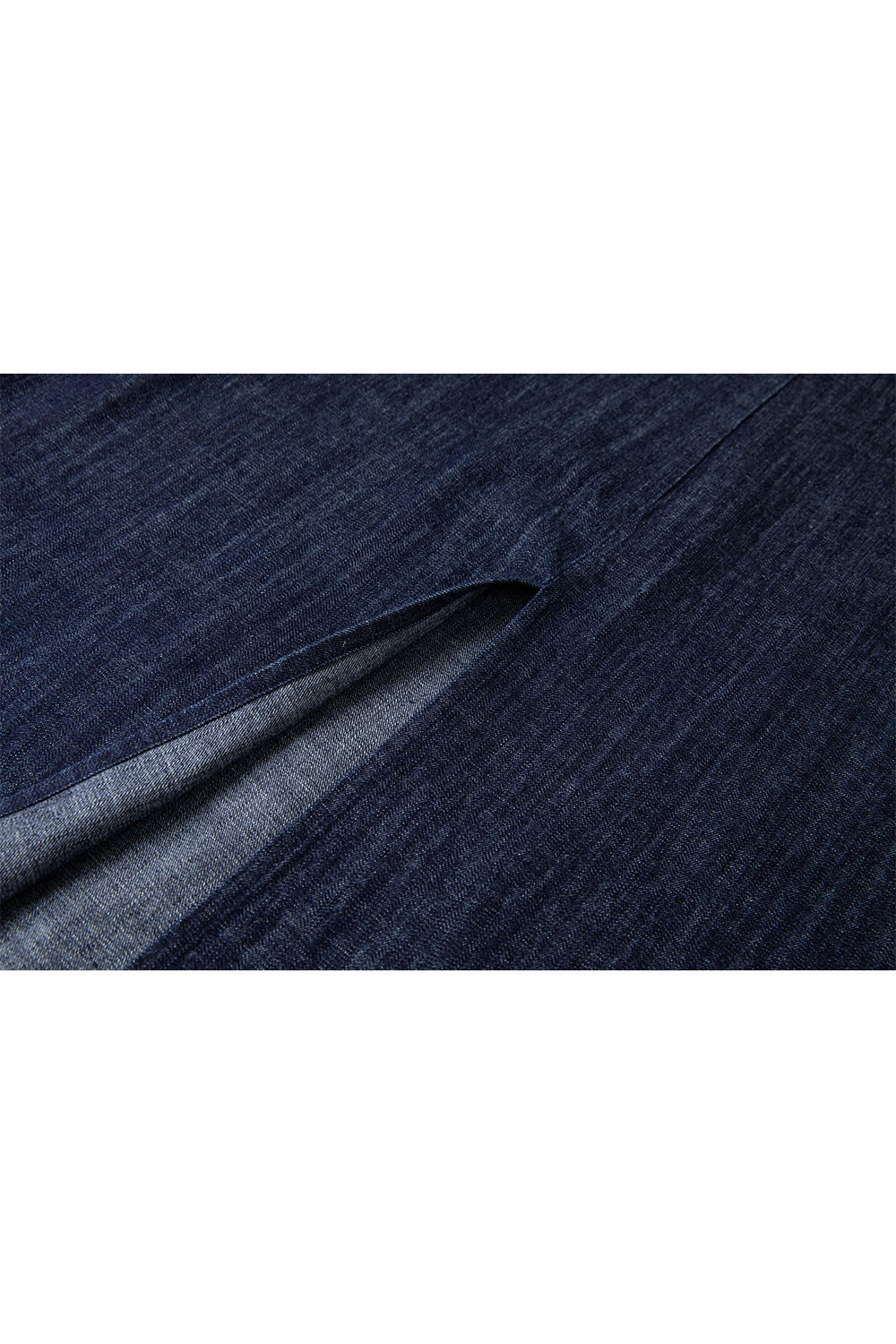 100% Cotton U-Neck Denim Dress