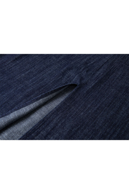 100% Cotton U-Neck Denim Dress