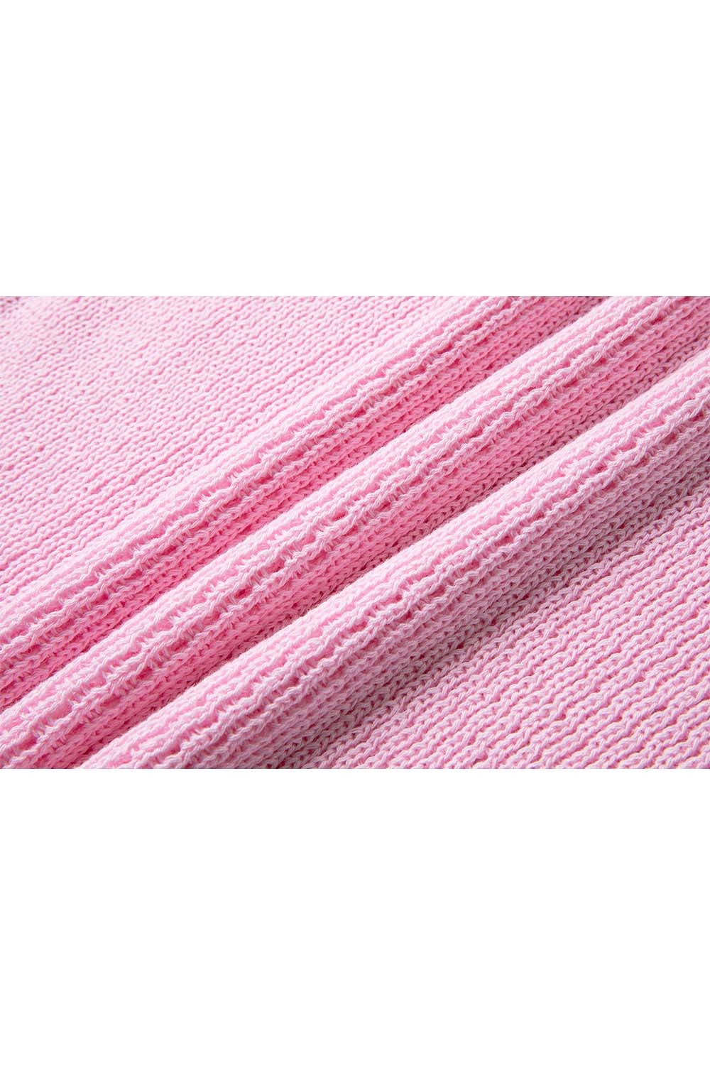 100% Cotton Minimalist Style Hollow Sweater