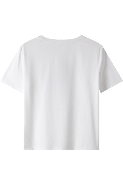 Exquisite Printed Round Neck T-Shirt