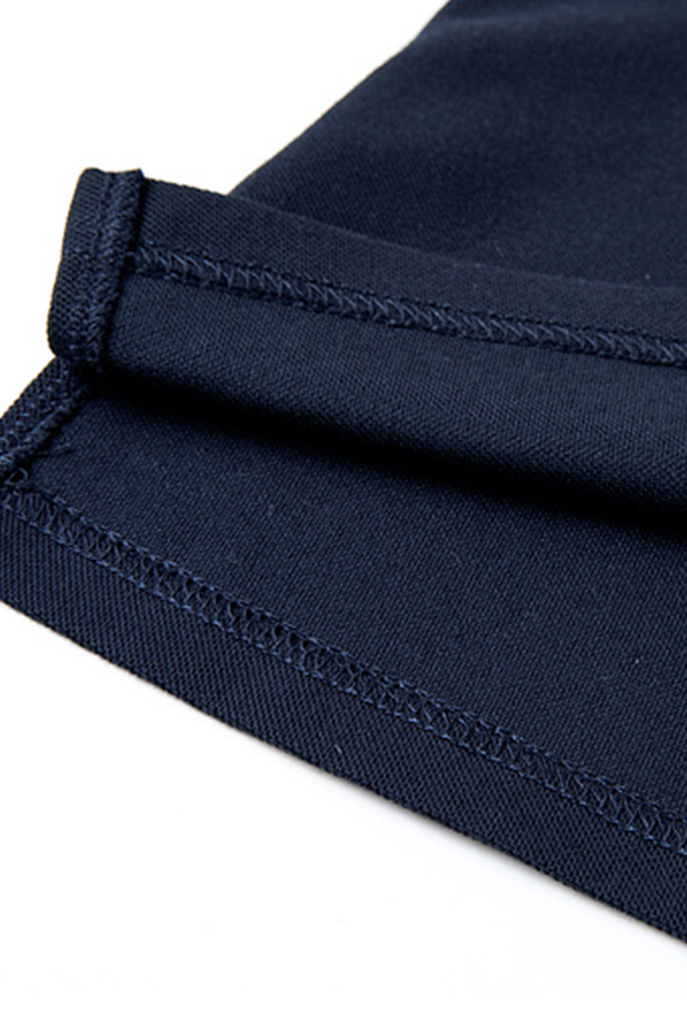 Polo Collar Embroidered Casual T-shirt-VIMLYSTORE